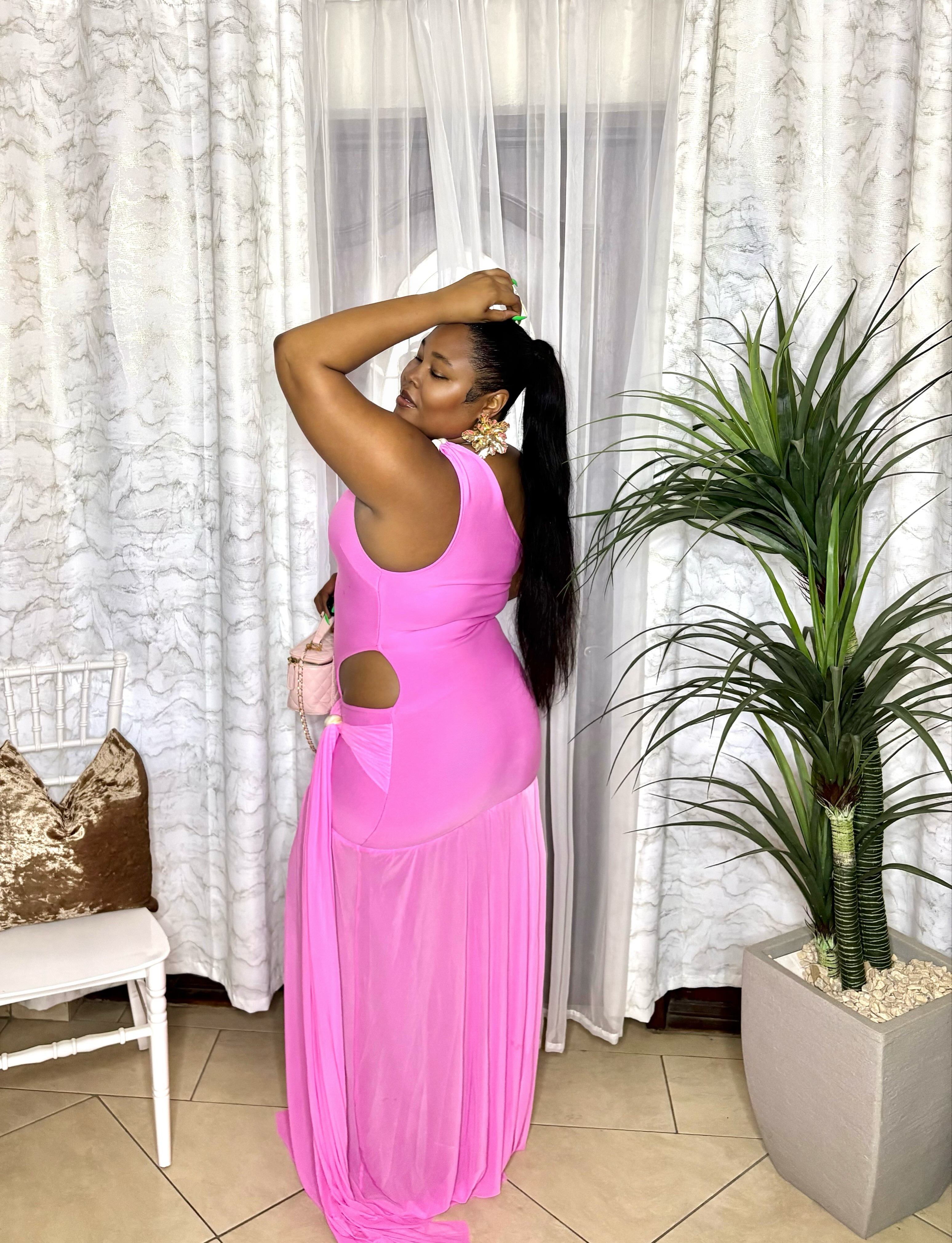 Bubble Gum Pink Dress & Accessories – Prices Listed
