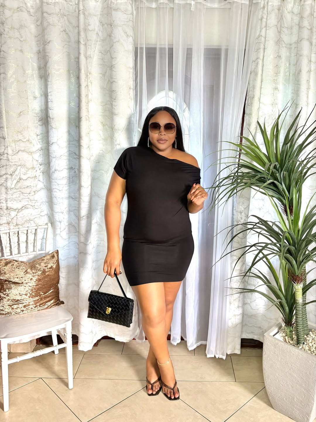 Black Band Dress, Dupe Bag & Sunnies – KCs Kloset