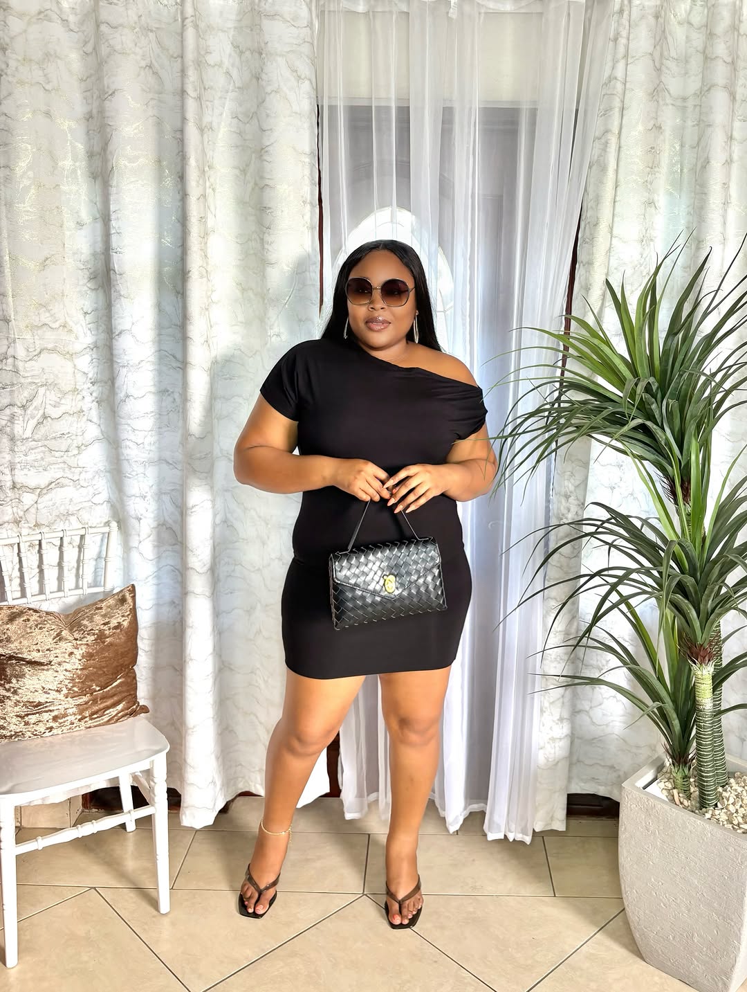 Black Band Dress, Dupe Bag & Sunnies – KCs Kloset