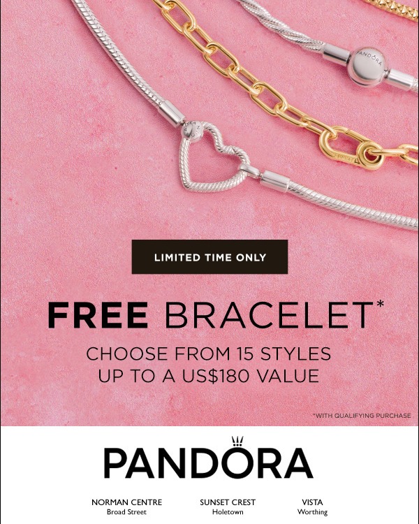 Free Pandora Bracelet with Qualifying Purchase – Limited Time Offer
