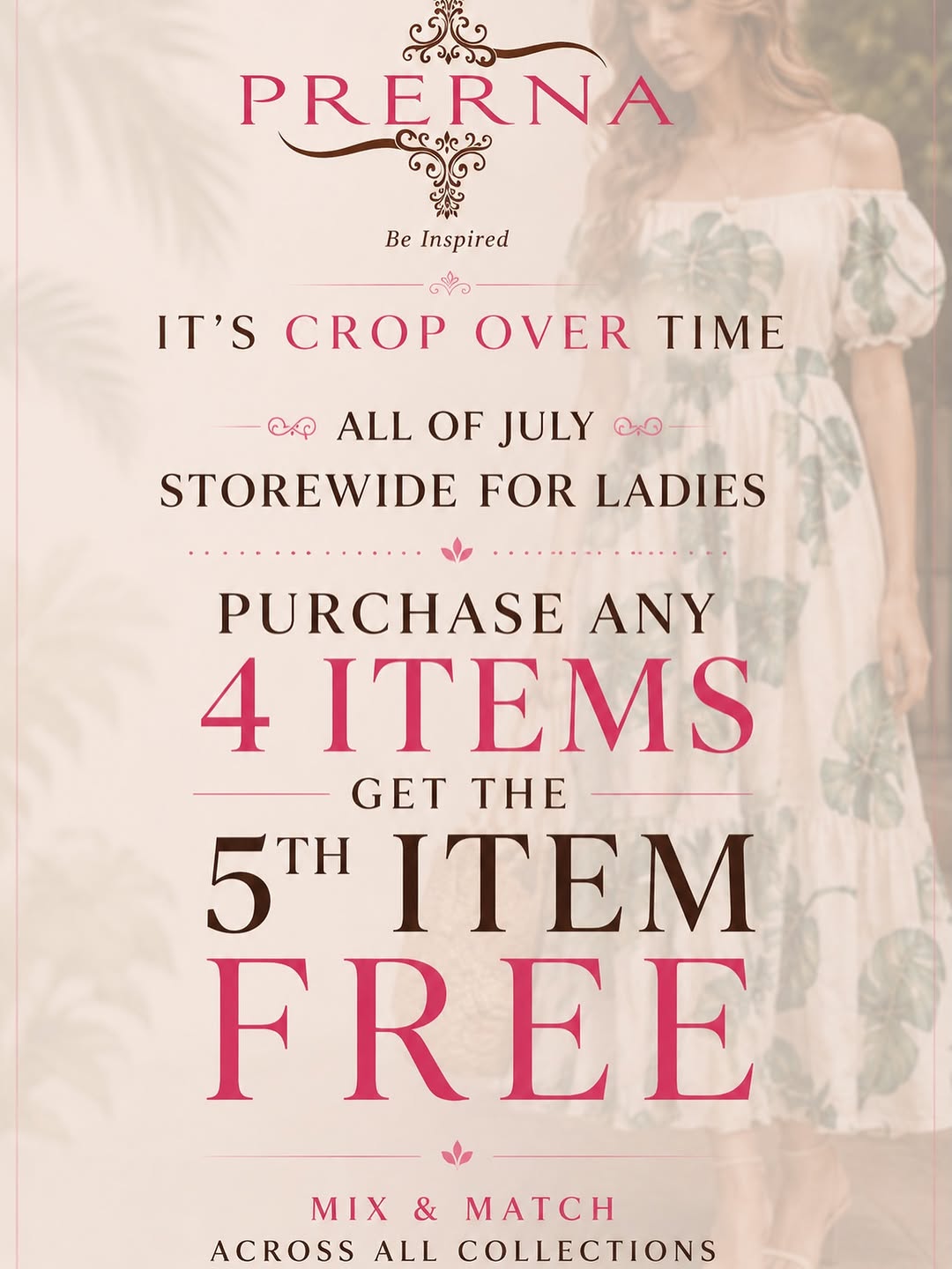 Crop Over Buy 4 Get 1 Free – Ladies Mix & Match All Collections