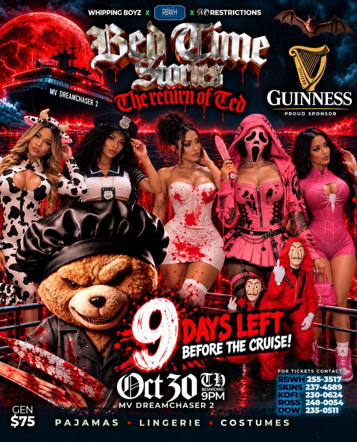 Bed Time Stories: The Return of Ted – Halloween Cruise on MV Dreamchaser 2