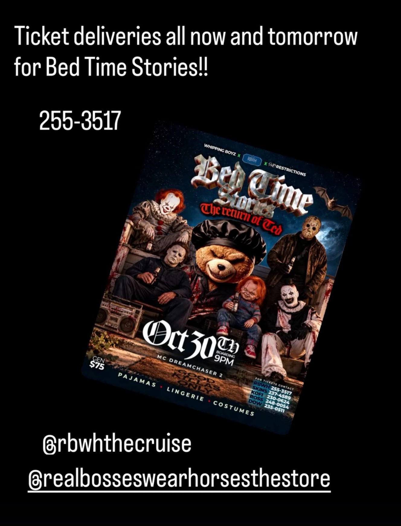 Bed Time Stories: The Return of Ted - Cruise Party Oct 30