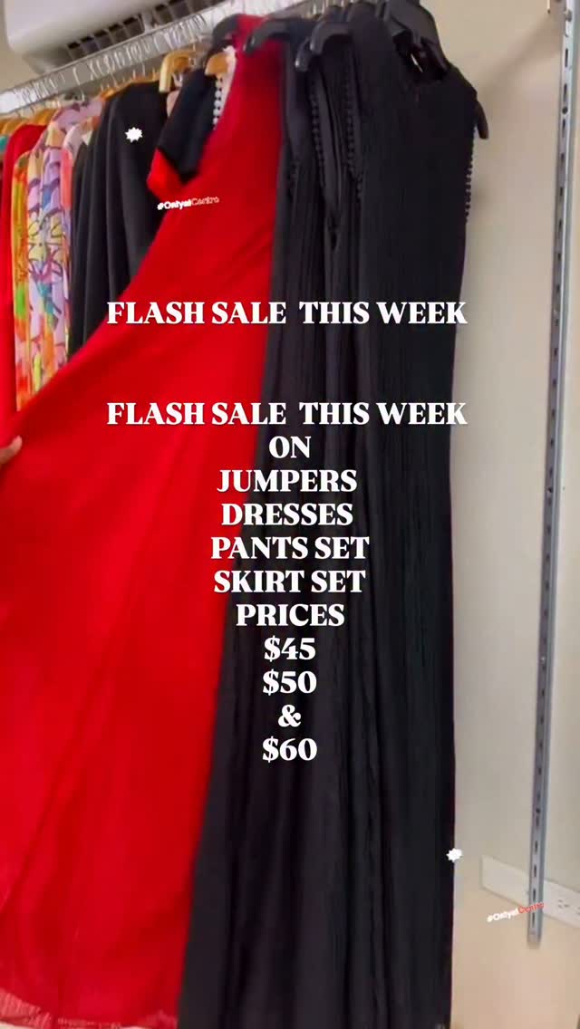 Flash Sale This Week – Jumpers, Dresses, Pants Sets & Skirt Sets from $45
