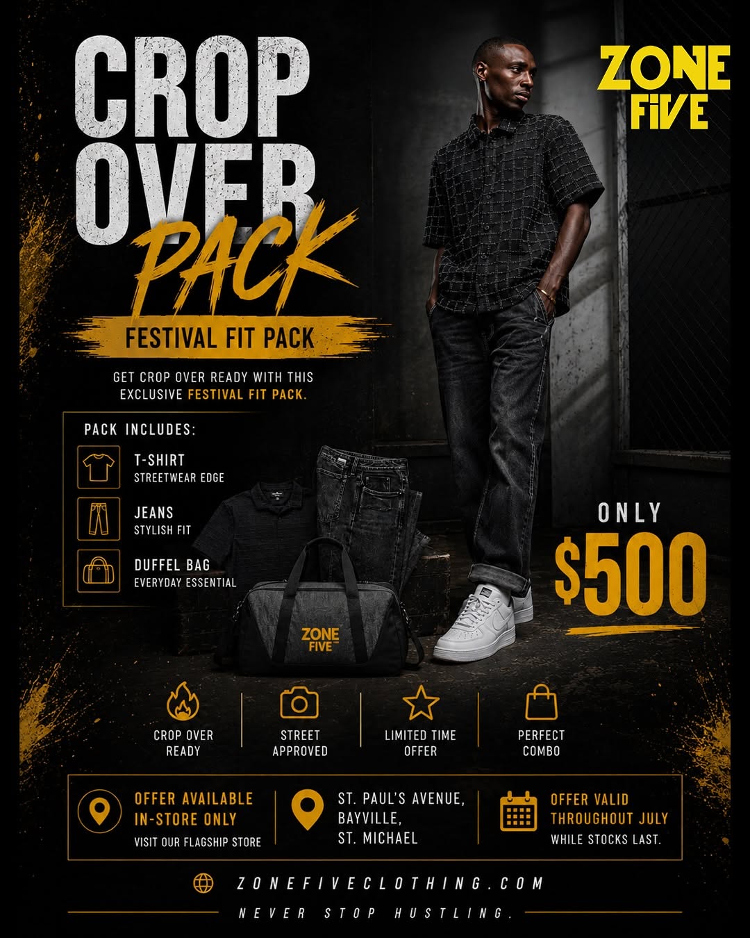 Zone Five Crop Over Festival Fit Pack – Only $500 BBD