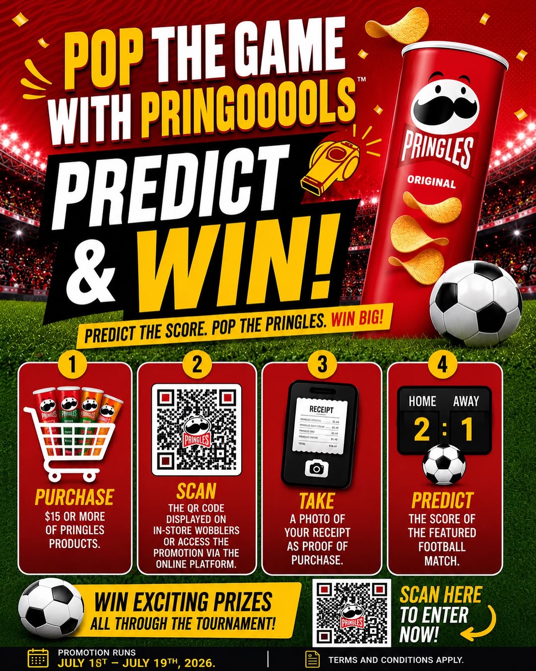 Pop The Game With Pringooools – Predict & Win a Case of Pringles Weekly