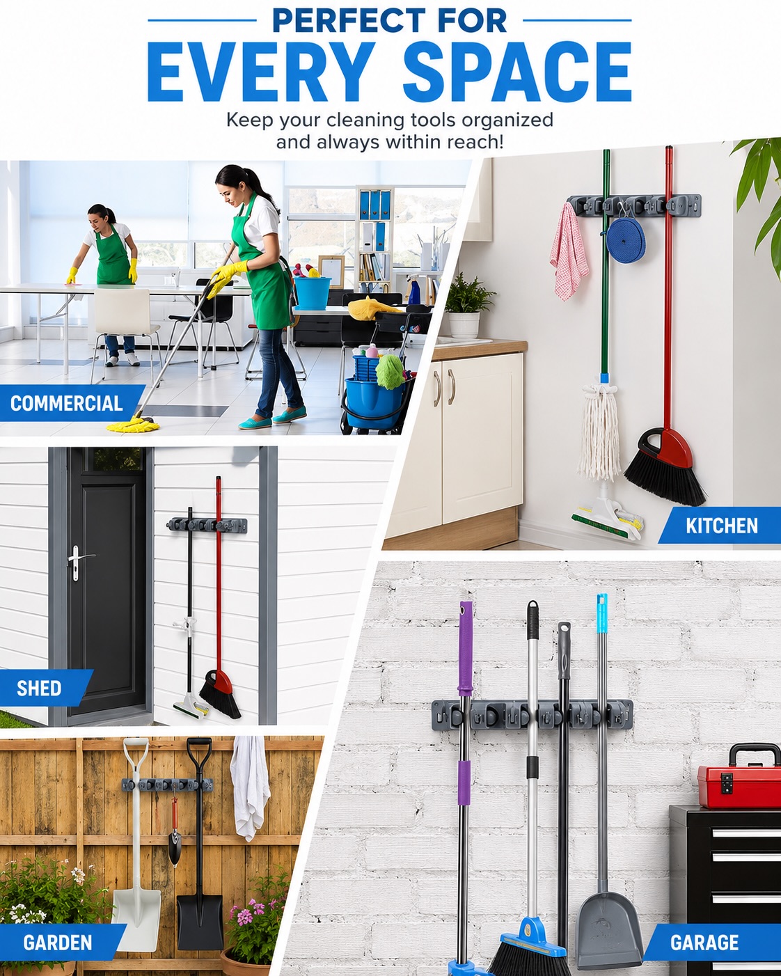 Mop & Broom Holder – Only $18 at H&Y Home Depot
