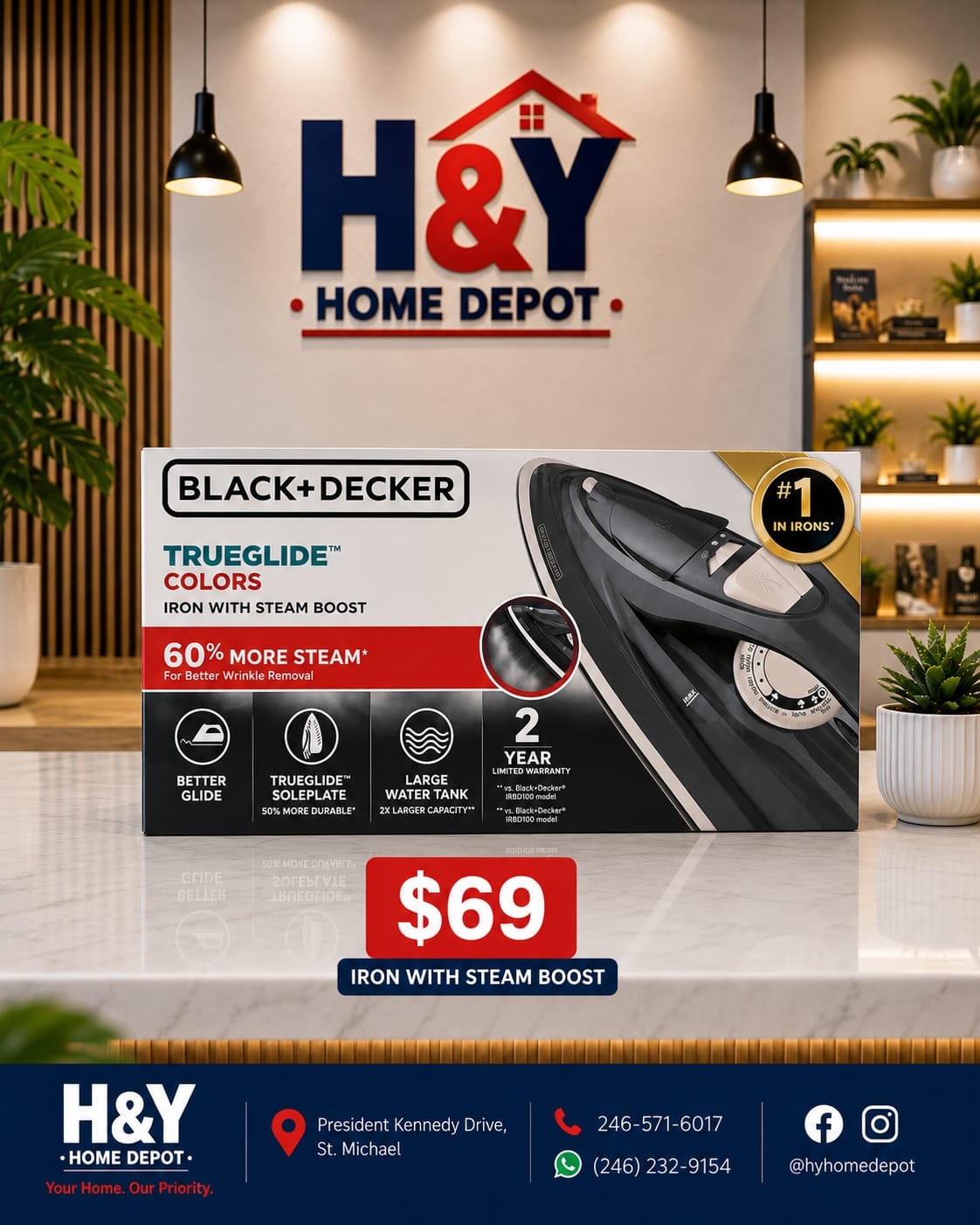 Back to School Iron Sale at H&Y Home Depot