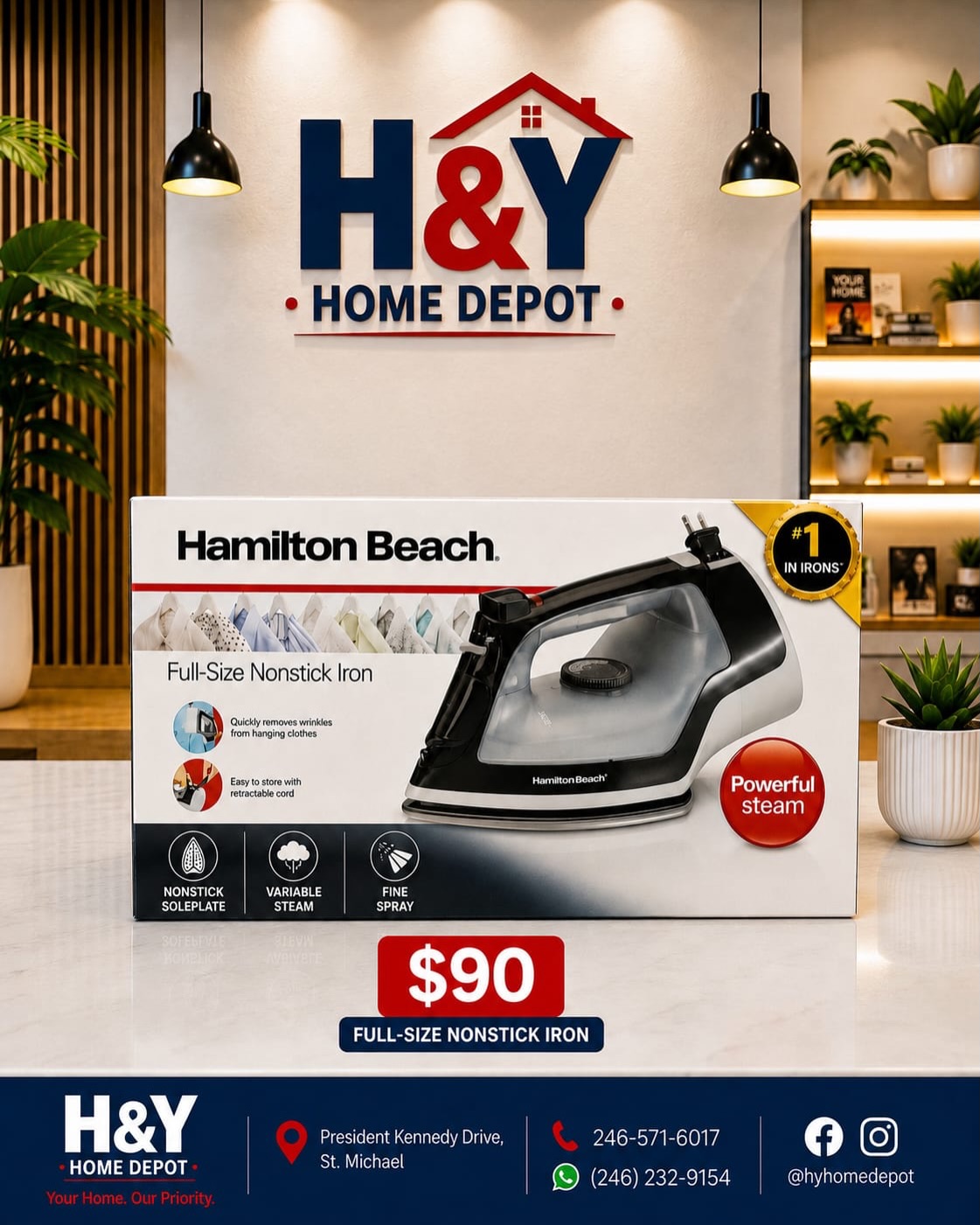 Back to School Iron Sale at H&Y Home Depot