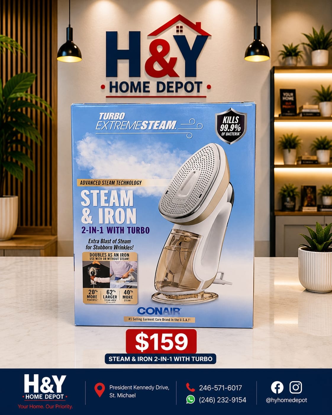 Back to School Iron Sale at H&Y Home Depot