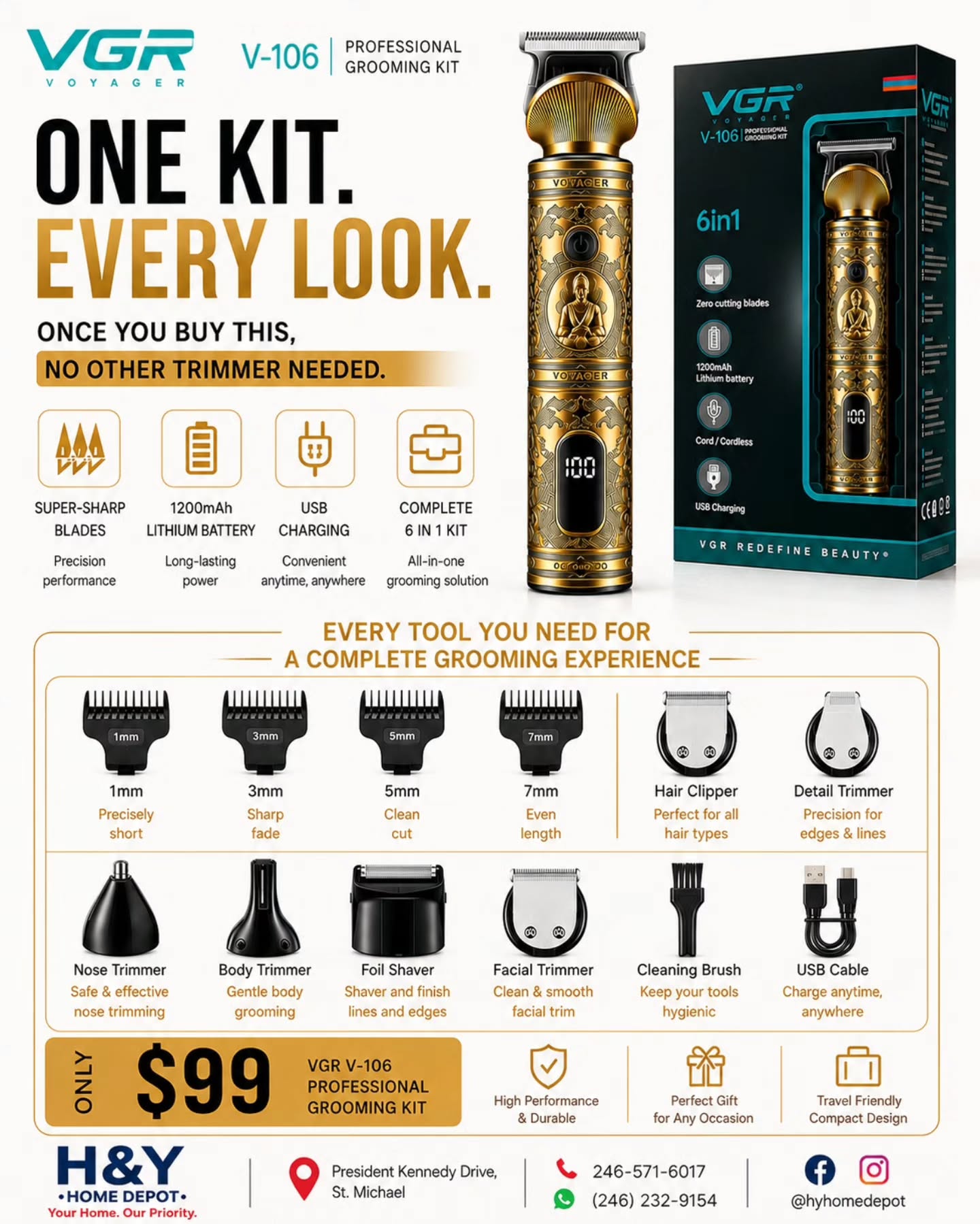 Grooming Essentials at H&Y Home Depot – From $29
