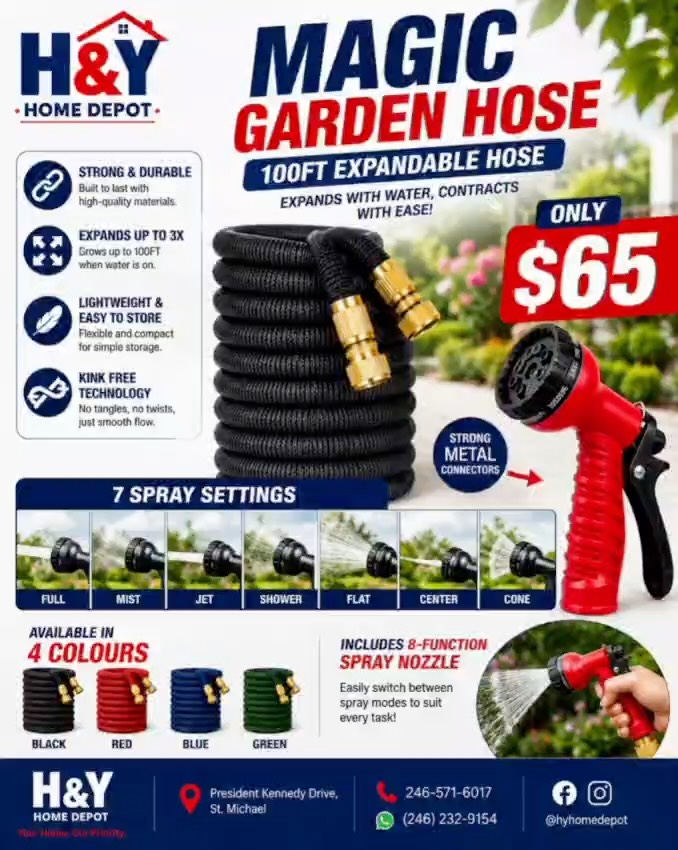 Magic Garden Hose 100FT Expandable – Only $65 at H&Y Home Depot