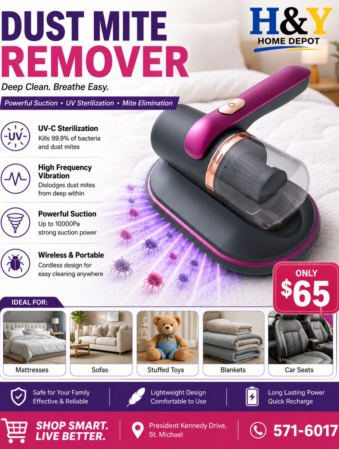 Dust Mite Remover – Only $65 at H&Y Home Depot