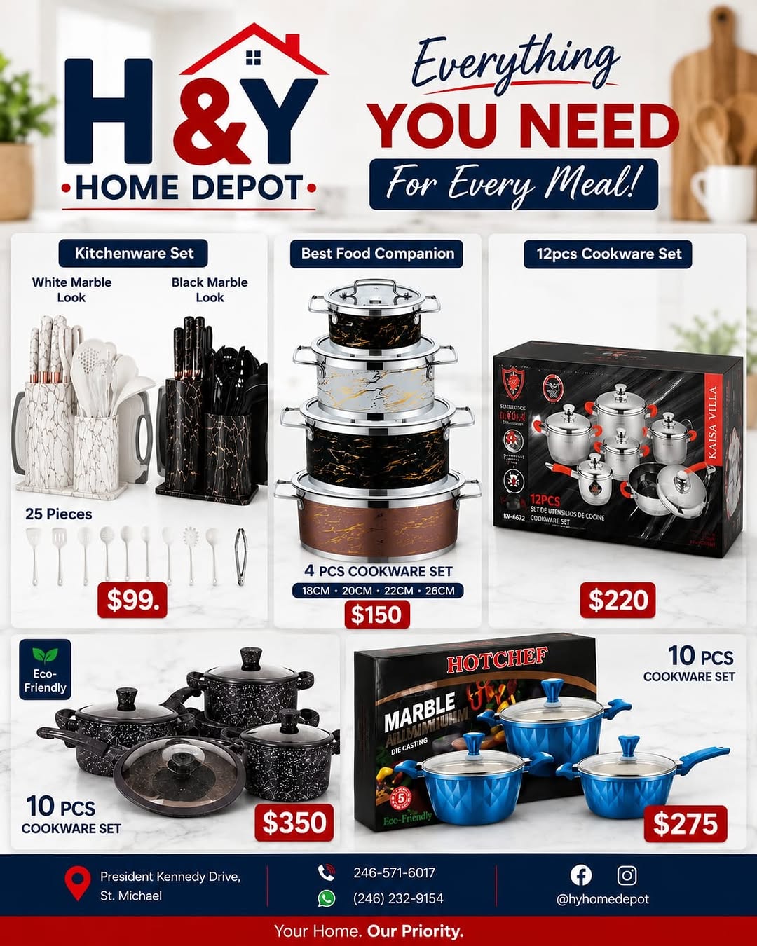 H&Y Home Depot Kitchen Favourites – Cookware, Appliances & More at Listed Prices
