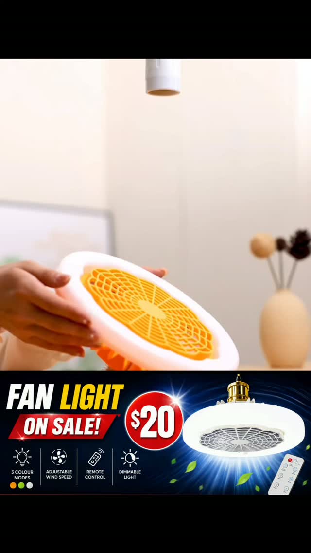 Fan Light On Sale – Only $20 at H&Y Home Depot