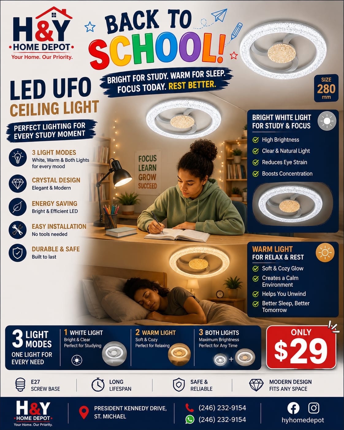 Back to School Sale at H&Y Home Depot – Tables, Chairs, Mini Printers & More