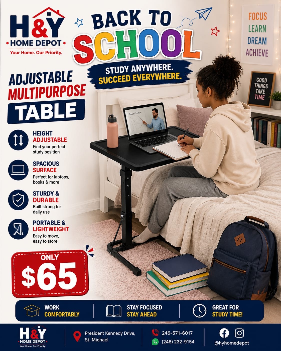 Back to School Sale at H&Y Home Depot – Tables, Chairs, Mini Printers & More
