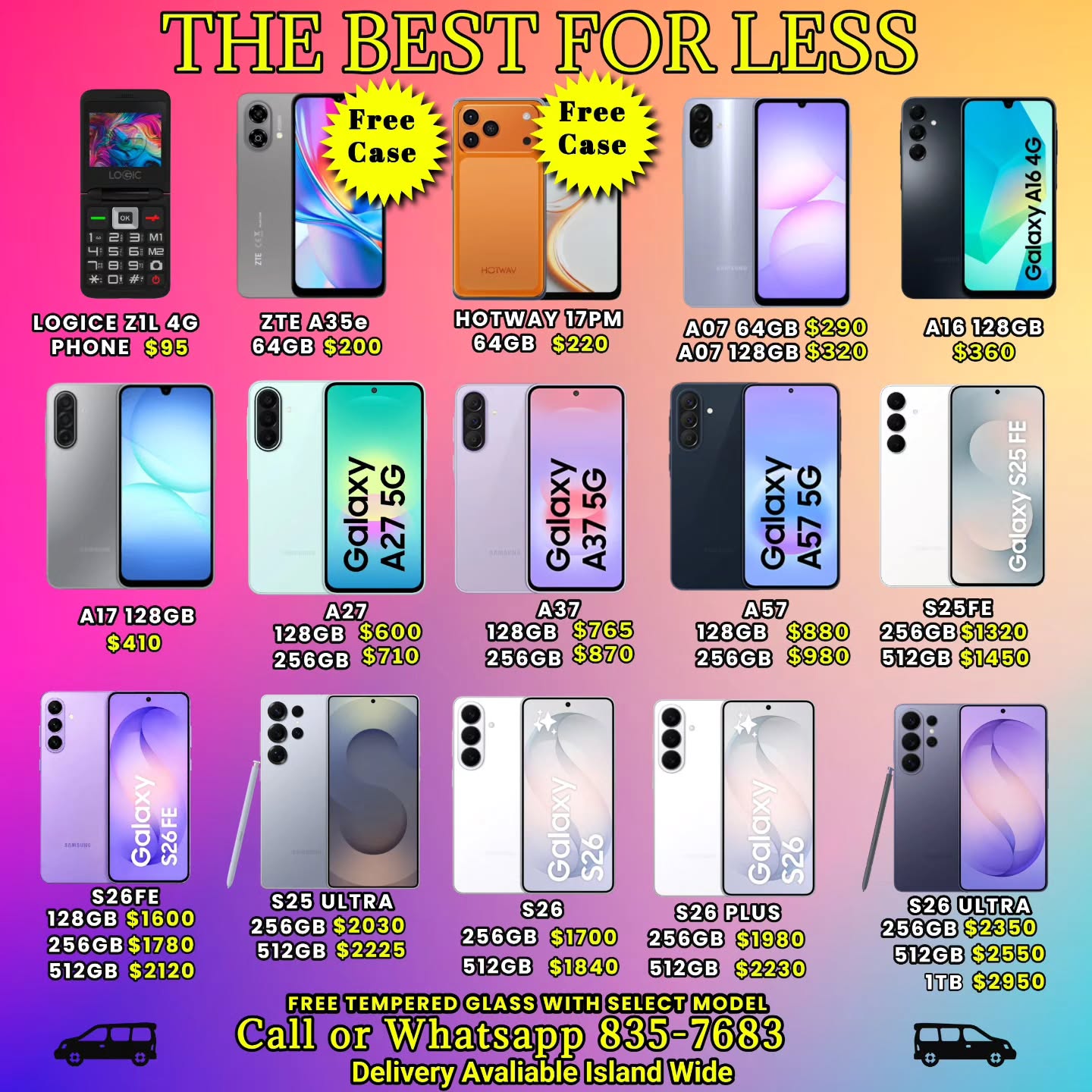 The Best For Less – Smartphones & Mobile Phones with Prices Listed