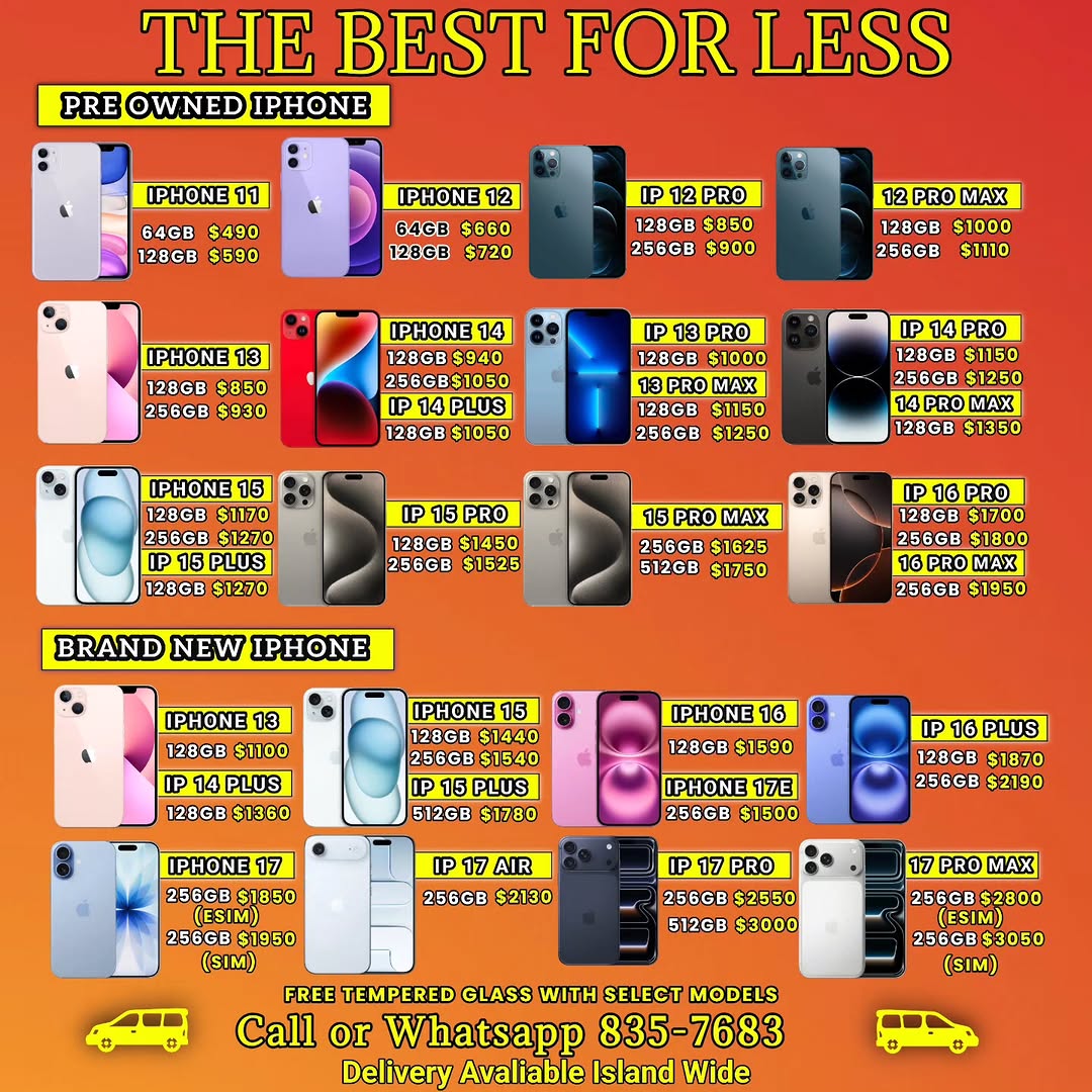 The Best For Less – Pre-Owned & Brand New iPhones at Listed Prices