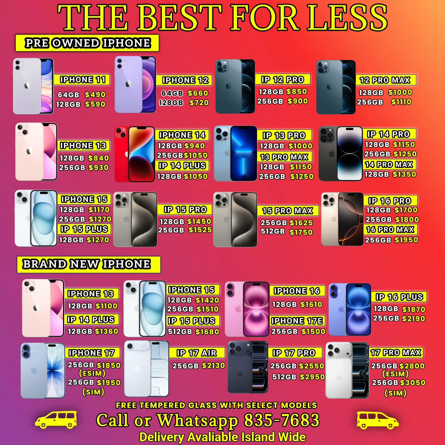 The Best For Less – Pre-Owned & Brand New iPhones at Competitive Prices