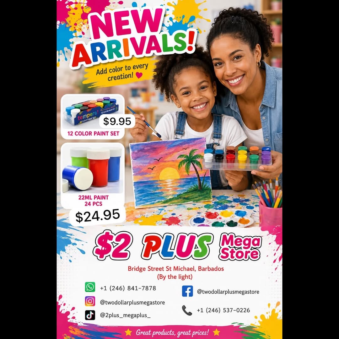 New Arrivals: Paint Sets at $2 Plus Mega Store