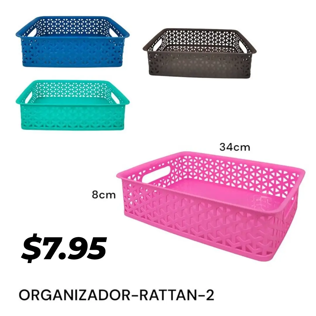 Rattan Organizer Basket – $7.95