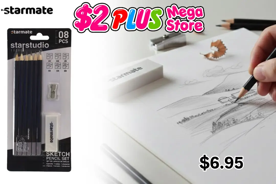Starmate Starstudio 8-Piece Sketch Pencil Set – $6.95