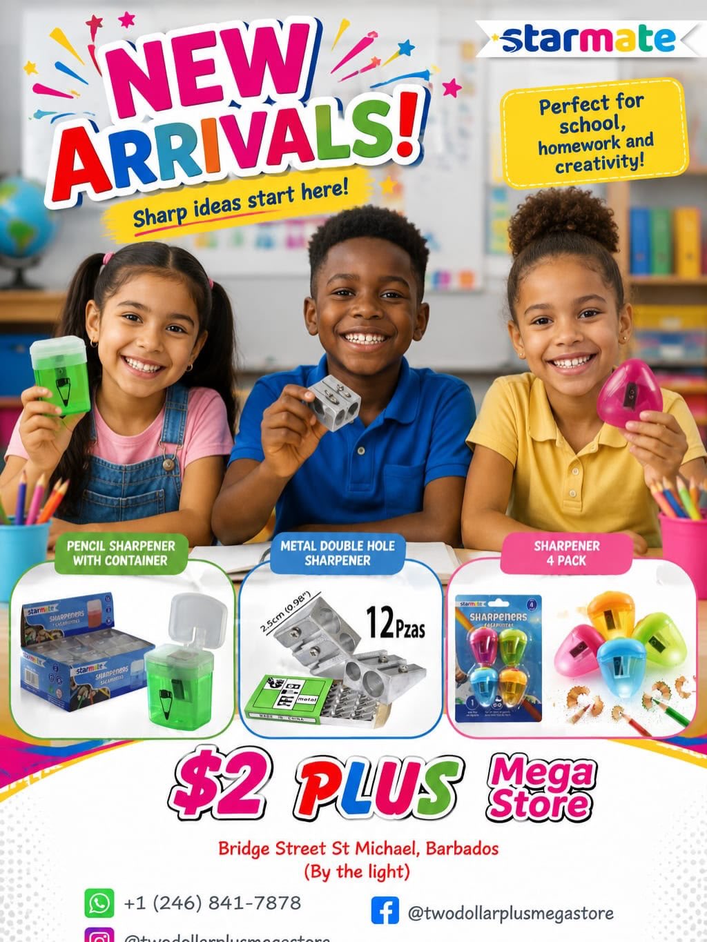 $2 Plus Mega Store New Arrivals – School Supplies, Document Frames & Art Supplies