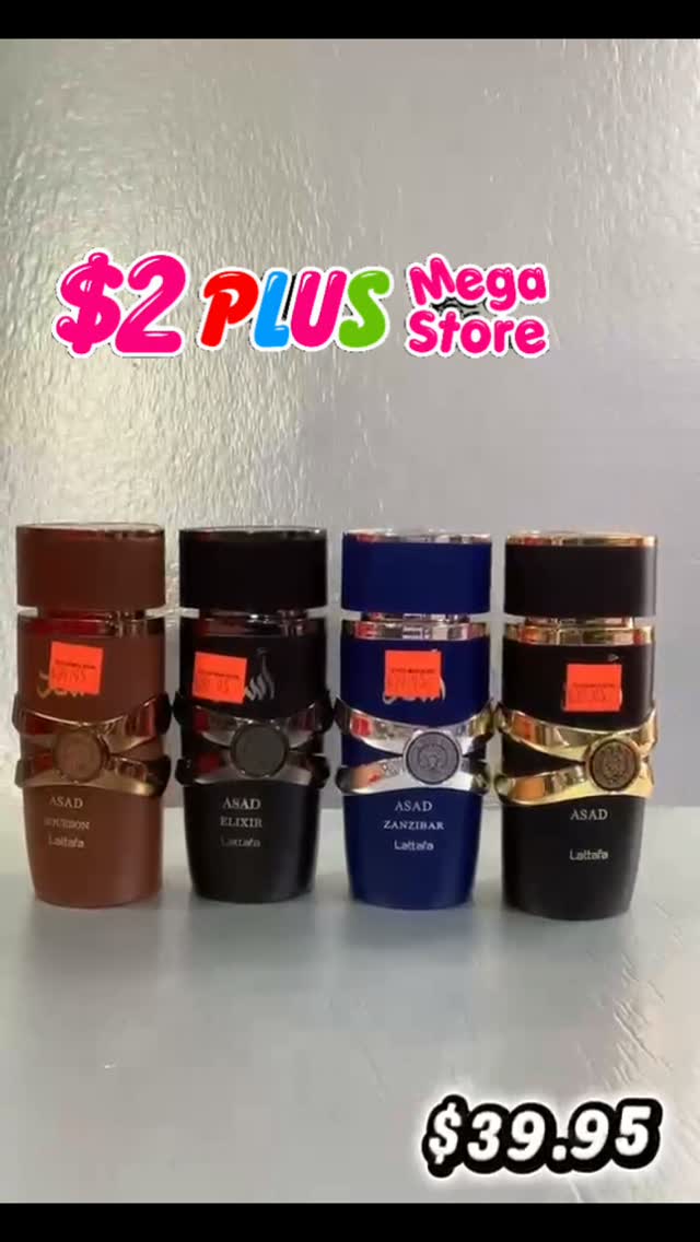 Lattafa ASAD Perfume Collection – $39.95 at $2 Plus Mega Store