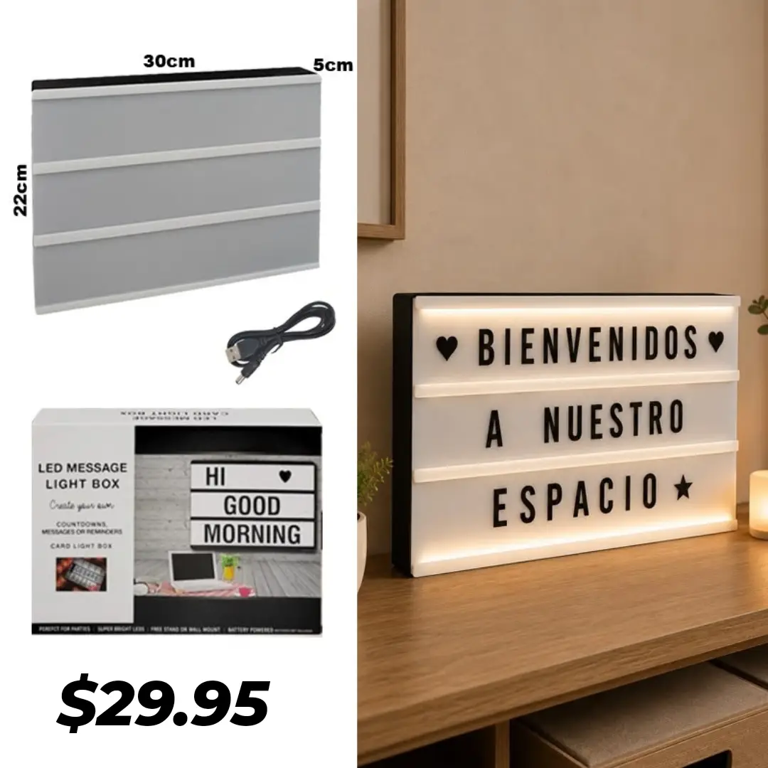 LED Message Light Box – $29.95