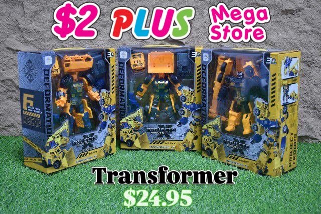 Transformer Toy at $24.95 – $2 Plus Mega Store