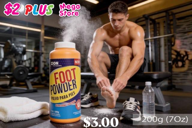 $2 Plus Mega Store – Zion Foot Powder 200g for $3.00