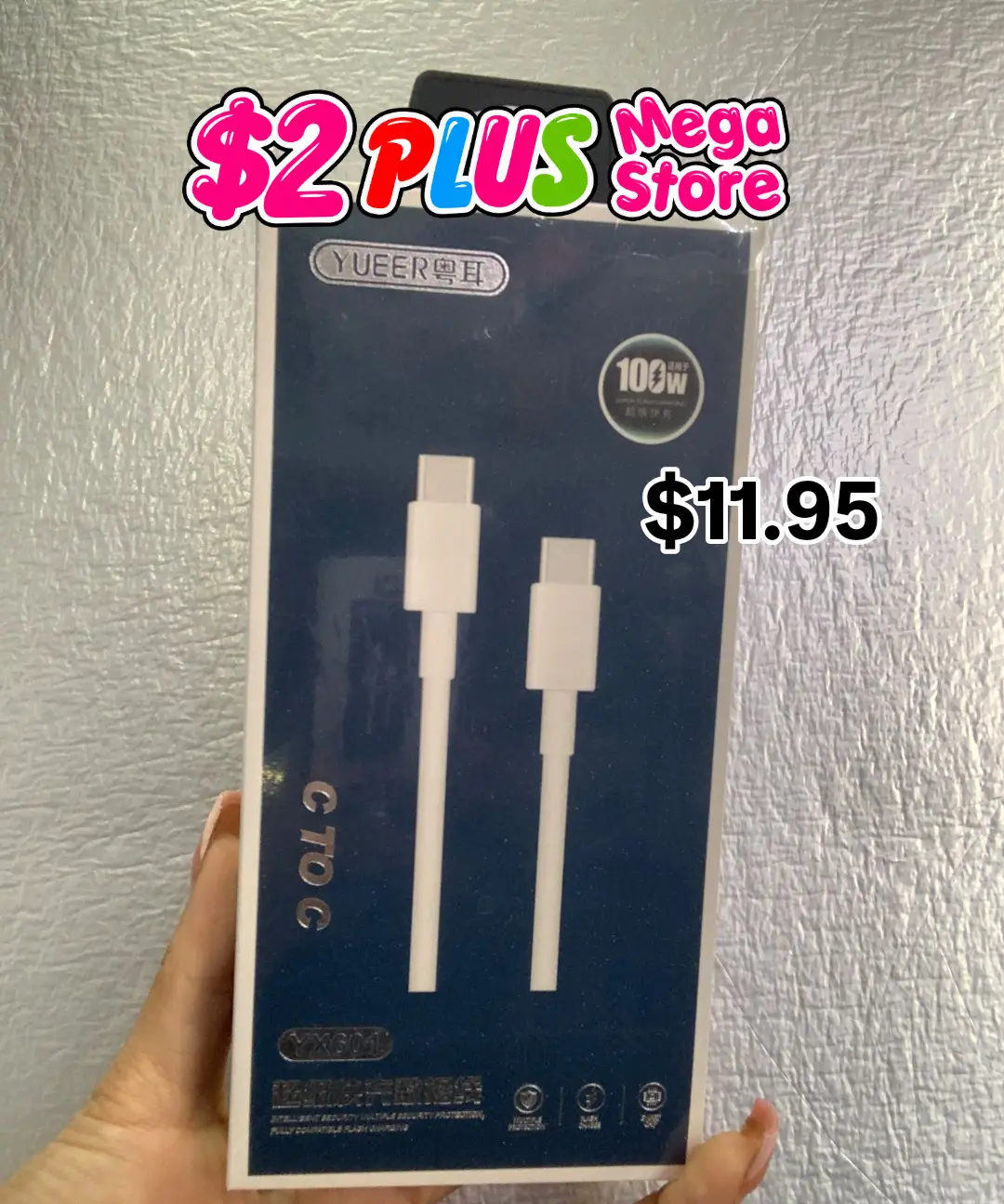 $2 Plus Mega Store – Type C Chargers & Cables from $11.95