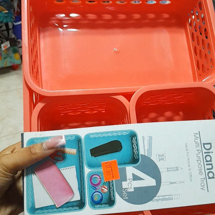 Ratan Diana 4-Piece Multi-Purpose Tray Set – $12.00