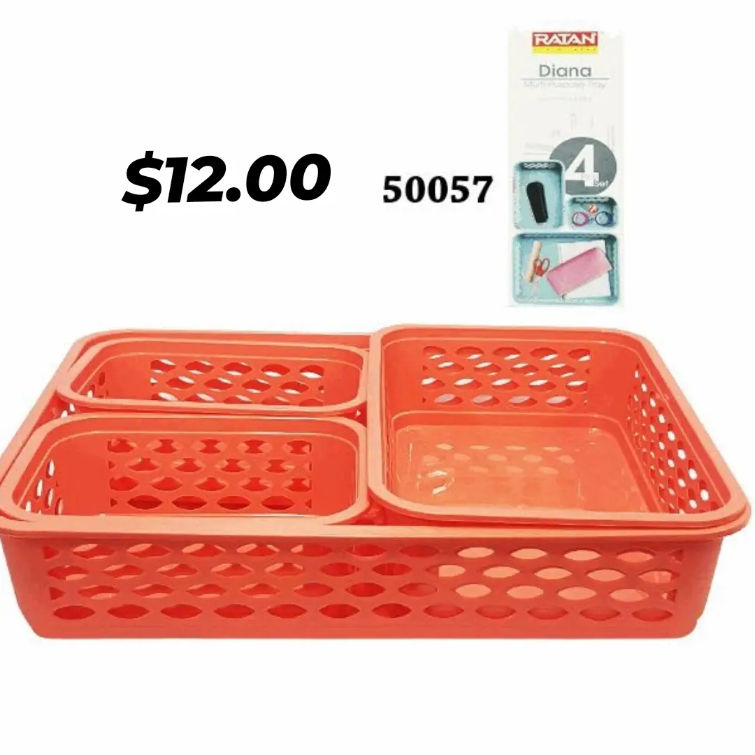 Ratan Diana 4-Piece Multi-Purpose Tray Set – $12.00