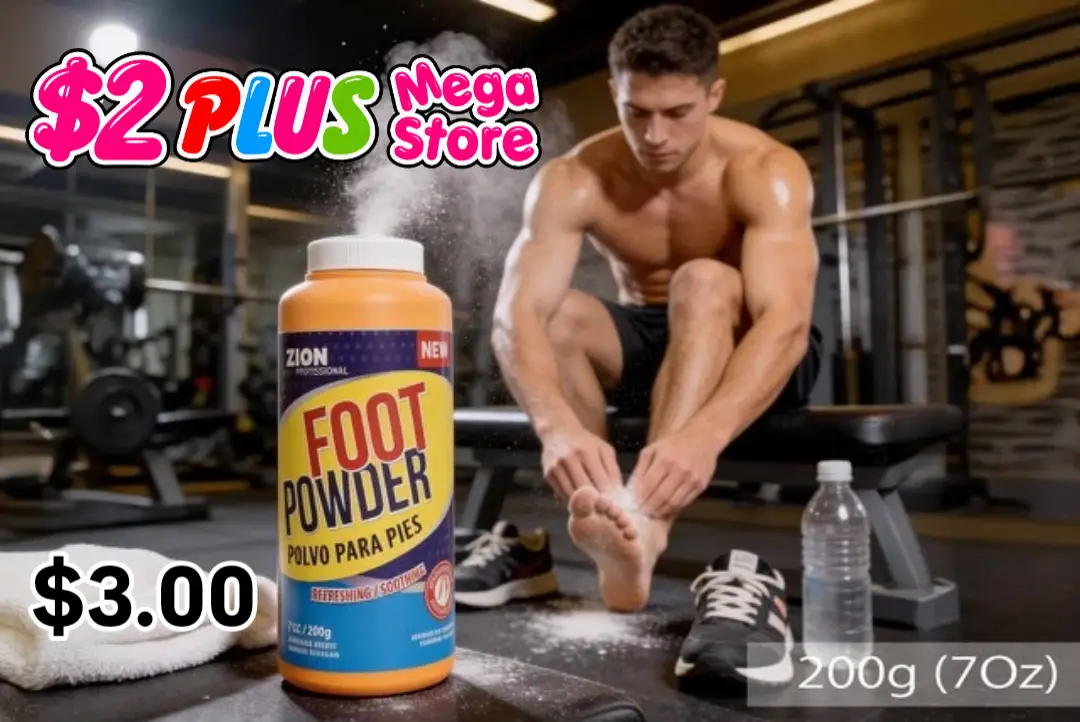 Zion Foot Powder 200g (7oz) – $3.00 at $2 Plus Mega Store