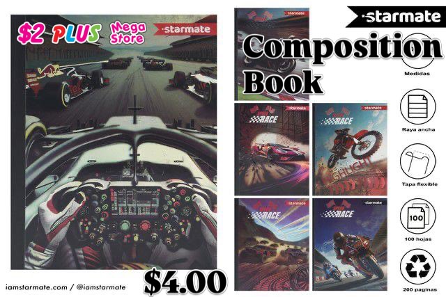 Starmate Composition Book – $4.00 at $2 Plus Mega Store