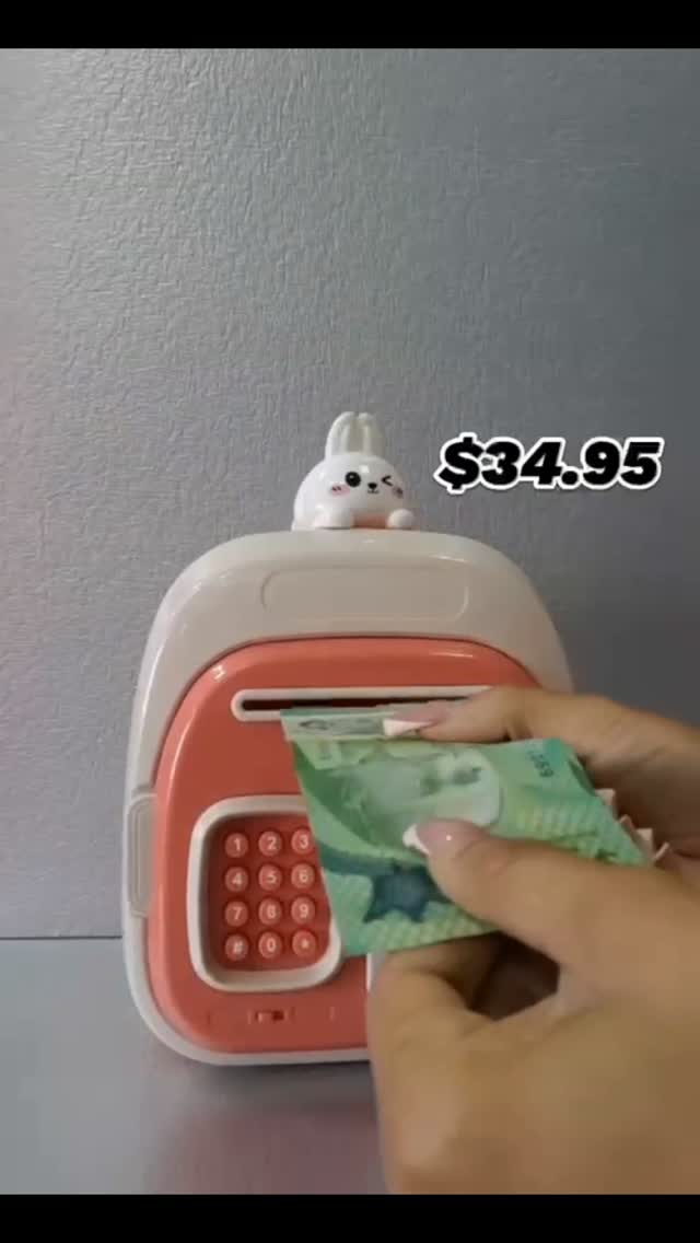 Bunny ATM Piggy Bank – $34.95