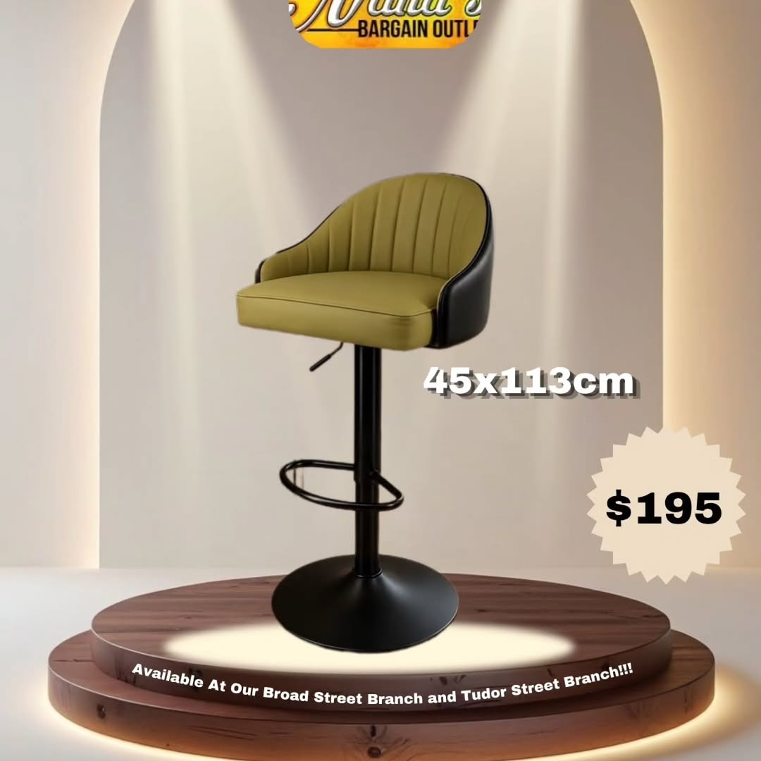 Leatherette Bar Stools – $195 at Nana's Bargain Outlet