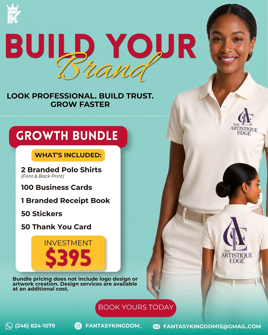 Build Your Brand Bundles – Launch ($295) & Growth ($395) Packages