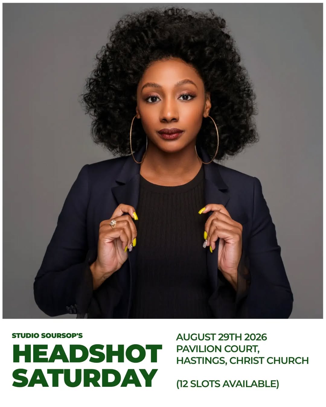 Headshot Saturday – 30-Min Express Session for $250 BBD