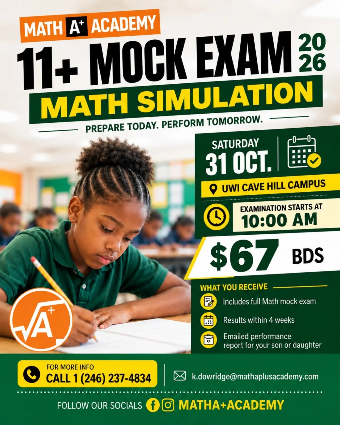 11+ Mock Exam Math Simulation 2026 - $67 BDS