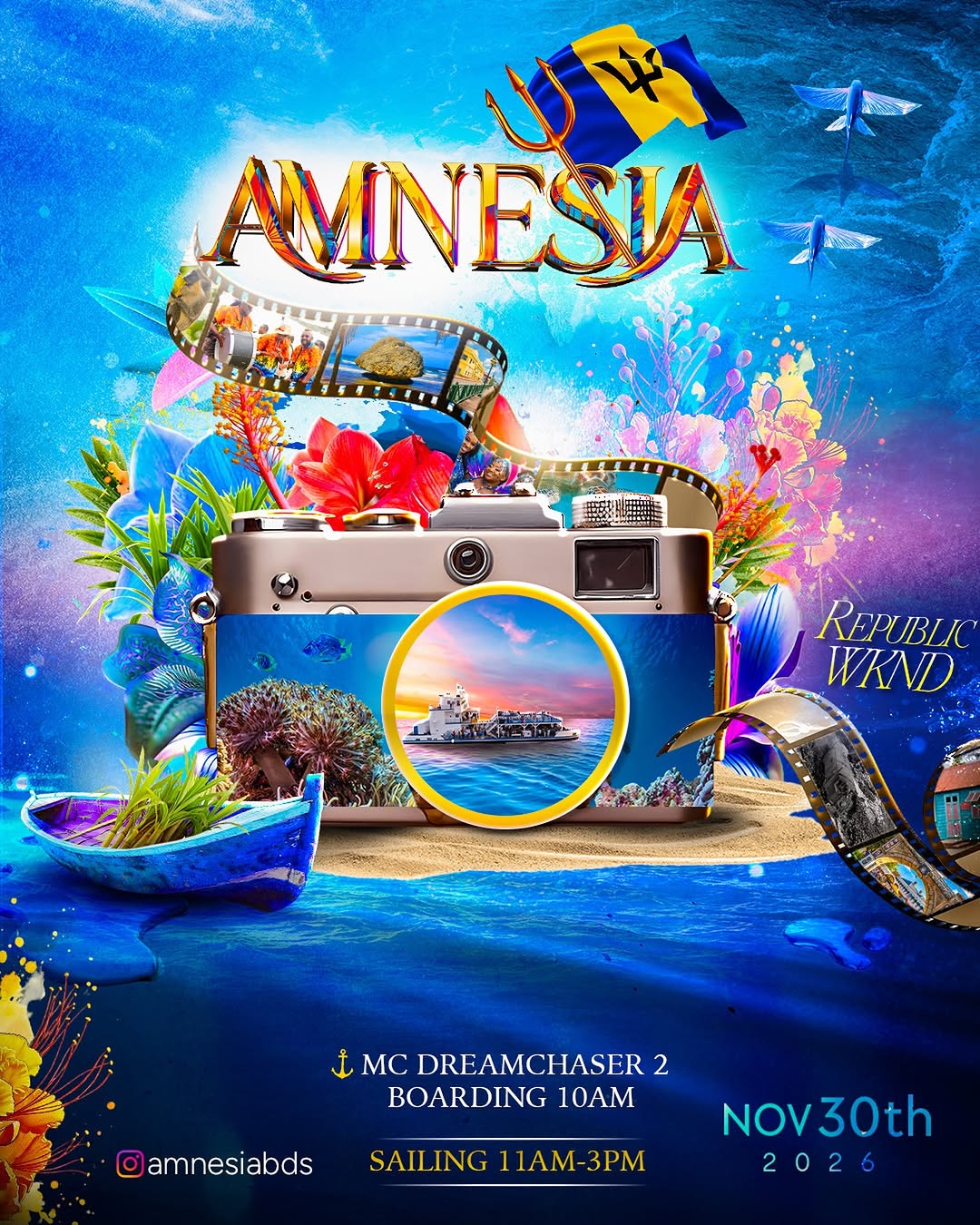 Amnesia Boatride – Republic Weekend 2026 | Buy 3 Get 1 Free