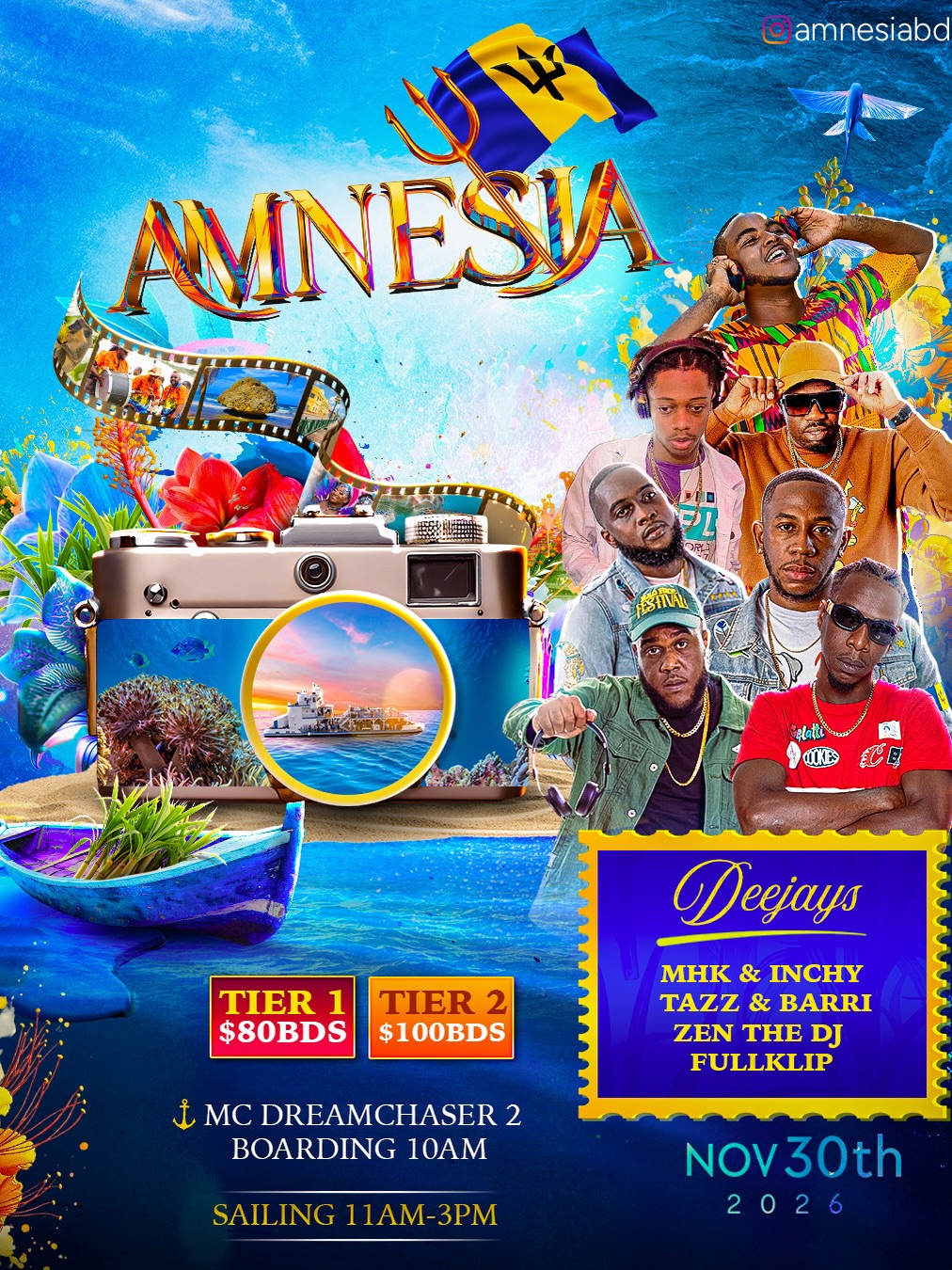 Amnesia Boat Ride Republic Weekend 2026 - Early Bird Tickets $80