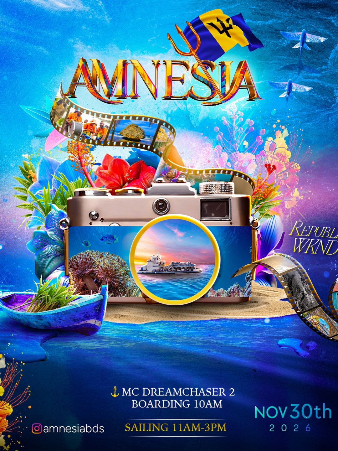 Amnesia Boatride – Republic Weekend 2026 on MC Dreamchaser 2