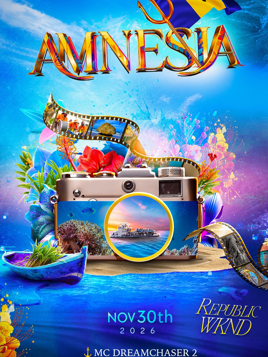 Amnesia Boatride Republic Weekend 2026 - Early Bird Tickets $80