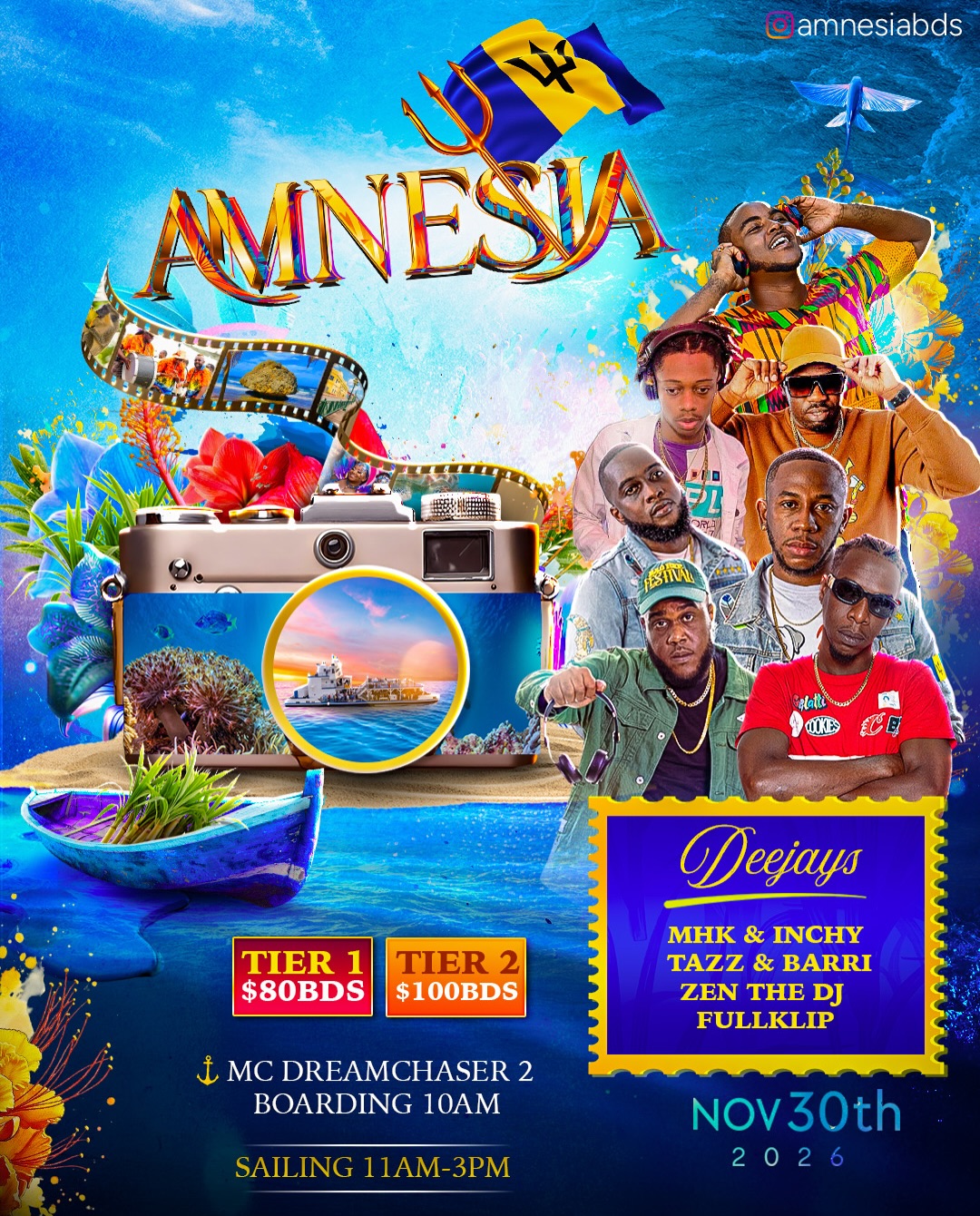 Amnesia Boatride Republic Weekend 2026 - Early Bird Tickets $80