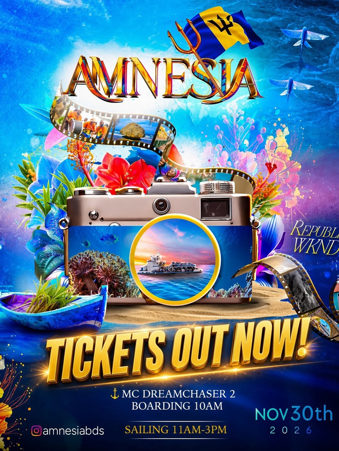 Amnesia Boatride – Republic Weekend 2026 | Buy 3 Get 1 Free
