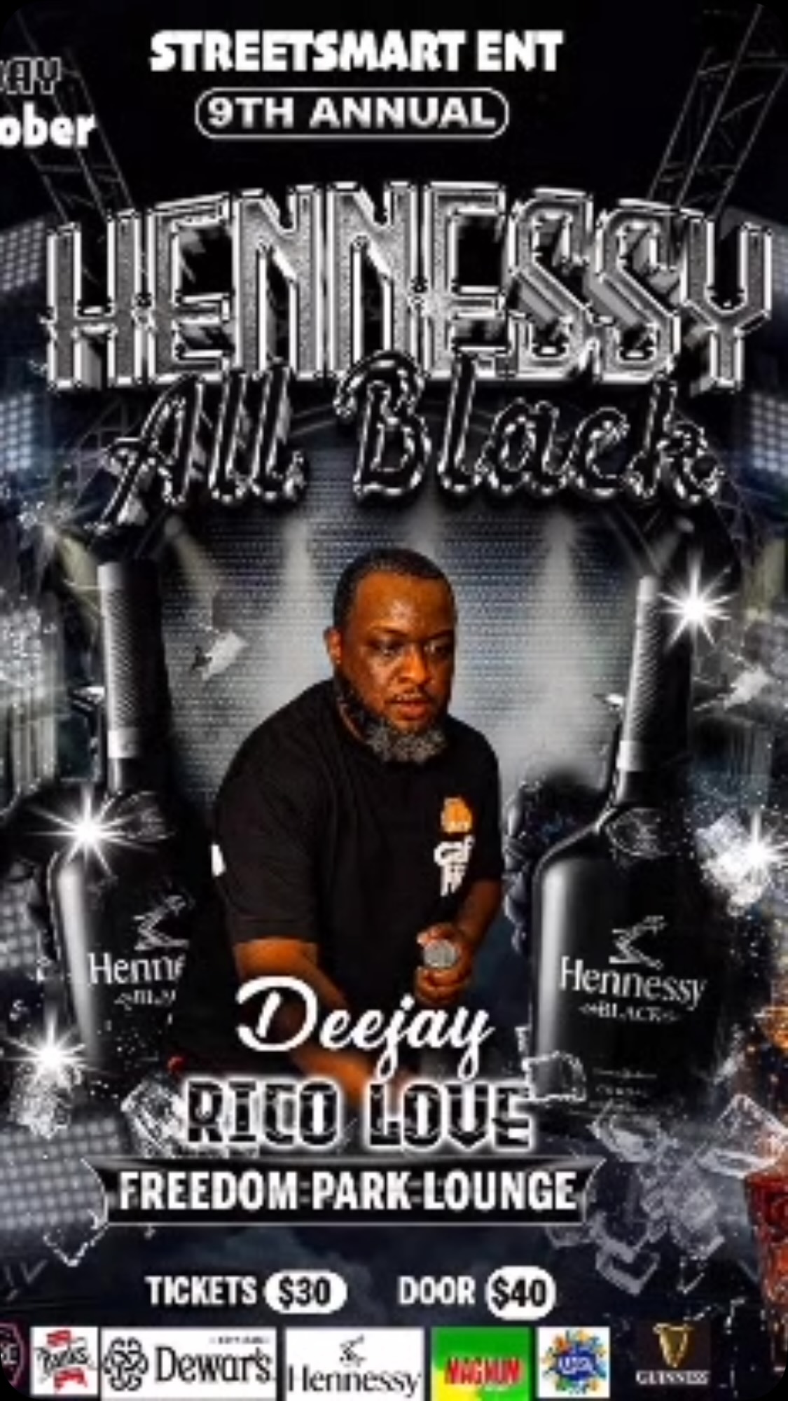 Hennessy All Black 9th Annual – DJ Rico Love & DJ Fyah Dread at Freedom Park Lounge