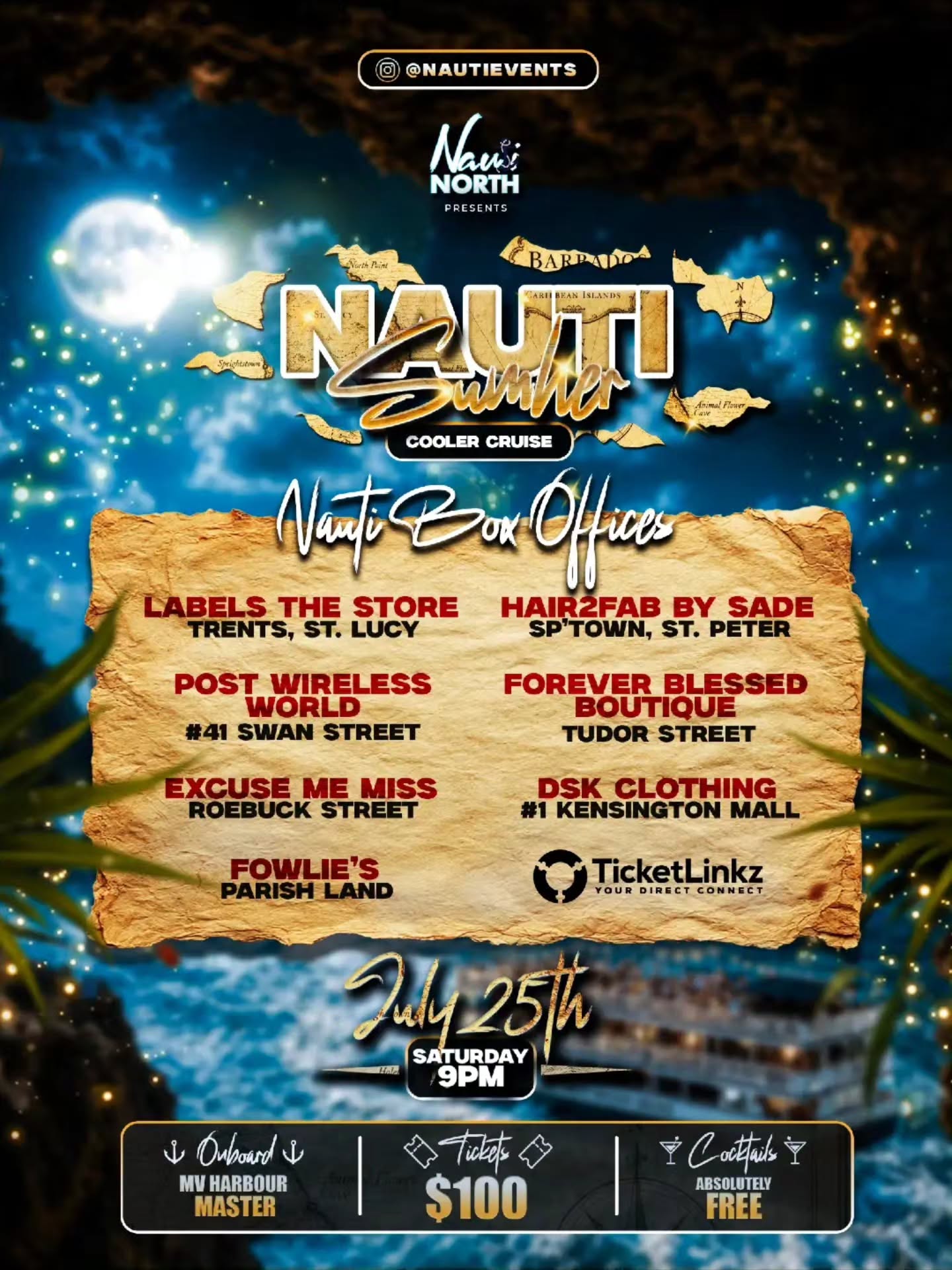 Nauti Sumher Cooler Cruise – Limited Tickets Remaining at $100